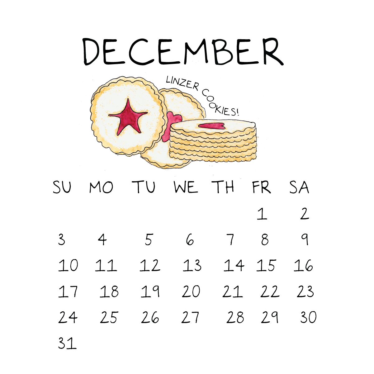 2023 Food Calendar
